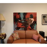 Olio su tela energia della donna pittura realista