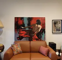 Olio su tela energia della donna pittura realista