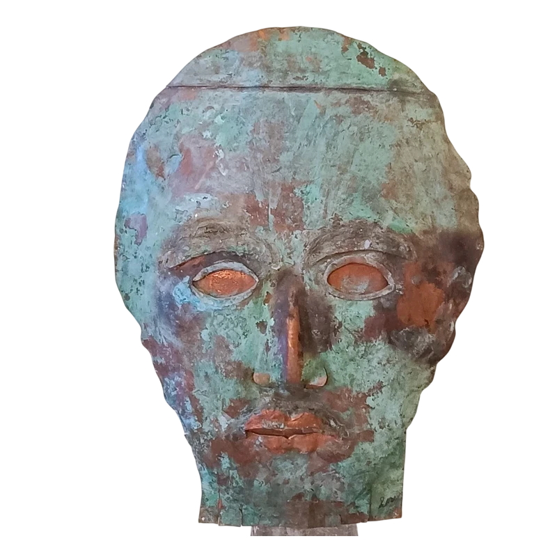 Masque en cuivre 1970 Antoni Clavé