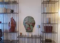 Masque en cuivre 1970 Antoni Clavé