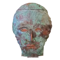 Masque en cuivre 1970 Antoni Clavé