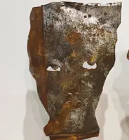 Coppia di maschere in lamiera 1960 Jean-Pierre Raynaud