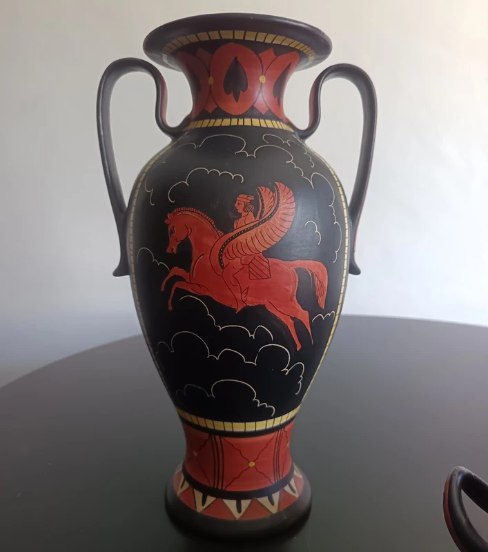 Trittico di vasi Deruta 1930