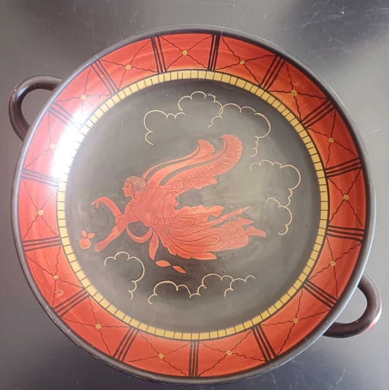 Trittico di vasi Deruta 1930