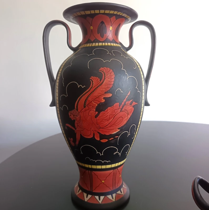 Trittico di vasi Deruta 1930