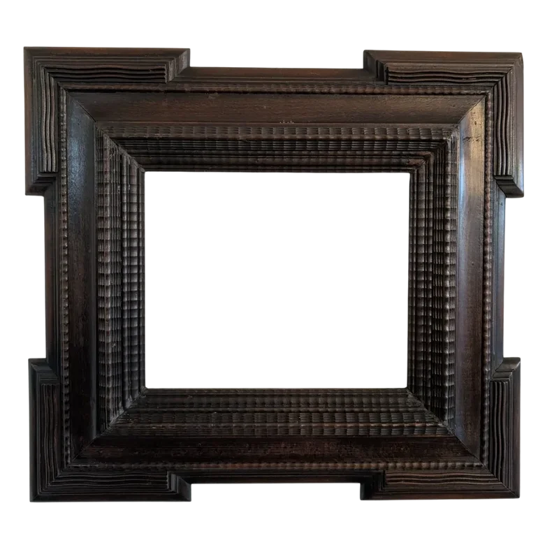 Guilloché Frame in Wood - Late 19th Century