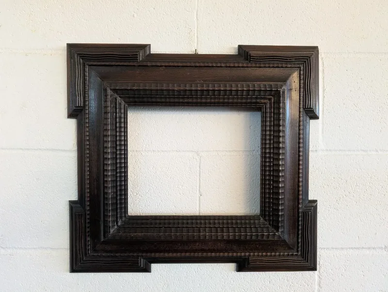 Guilloché Frame in Wood - Late 19th Century