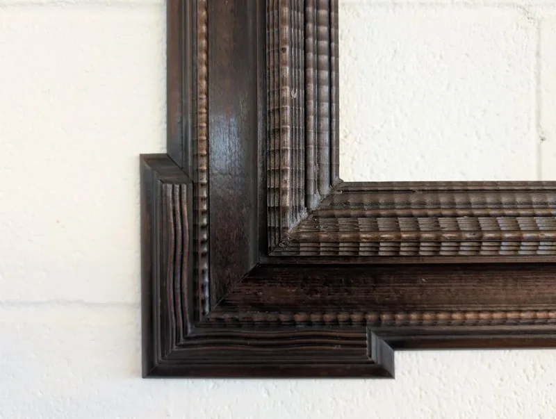 Guilloché Frame in Wood - Late 19th Century