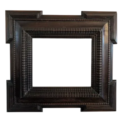 Guilloché Frame in Wood - Late 19th Century