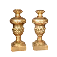 Antique pair of palm holder candlesticks Tuscany Early 19th century luigi xvi