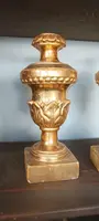 Antique pair of palm holder candlesticks Tuscany Early 19th century luigi xvi