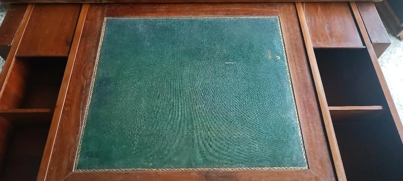 Antique writing table - sliding top - mahogany - Louis XVI