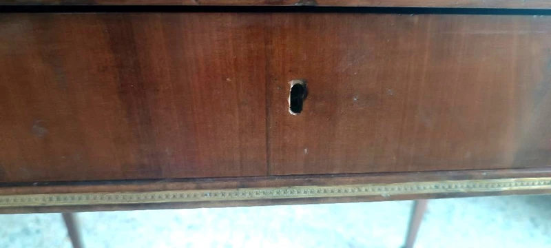 Antique writing table - sliding top - mahogany - Louis XVI