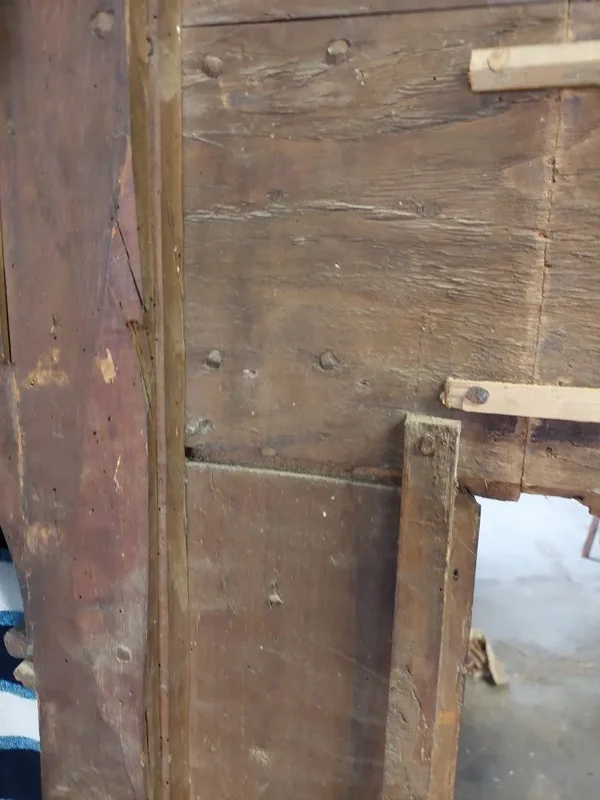 Grand cadre d'édicule sculpté style Renaissance 17e siècle Italie