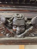 Grand cadre d'édicule sculpté style Renaissance 17e siècle Italie