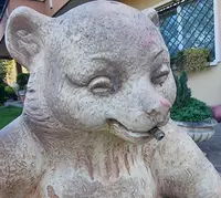 Ourson en terre cuite de 1900 signé Heissner