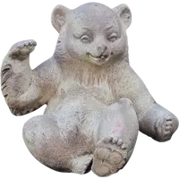 Ourson en terre cuite de 1900 signé Heissner