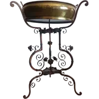 Vase en laiton gaufré 1910 Florence