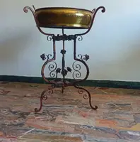 Vase en laiton gaufré 1910 Florence