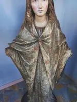 Large terracotta sculpture depicting madonna 17th century rome