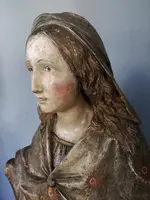 Large terracotta sculpture depicting madonna 17th century rome