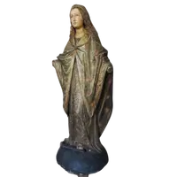 Large terracotta sculpture depicting madonna 17th century rome