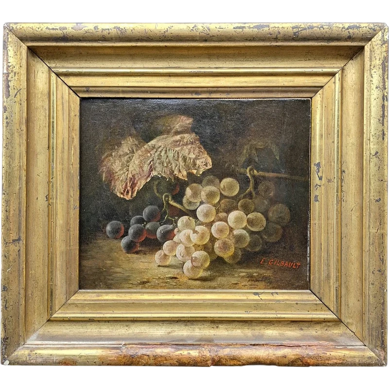 DIPINTO OLIO SU TELA DI JOSEPH-EUGENE GILBAULT 1848-1936