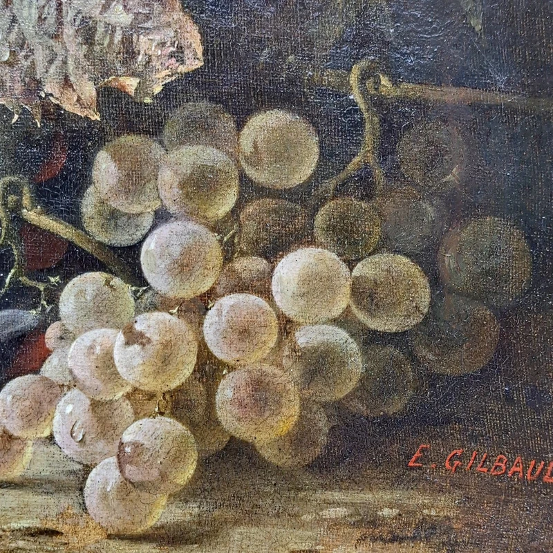 DIPINTO OLIO SU TELA DI JOSEPH-EUGENE GILBAULT 1848-1936