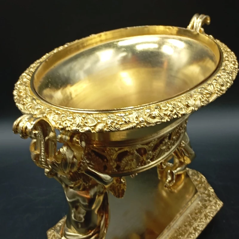 FIORIERA IN BRONZO DORATO DI EPOCA CARLO X