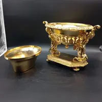 FIORIERA IN BRONZO DORATO DI EPOCA CARLO X