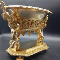 FIORIERA IN BRONZO DORATO DI EPOCA CARLO X