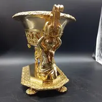 FIORIERA IN BRONZO DORATO DI EPOCA CARLO X