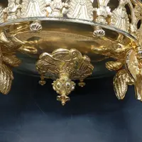 FIORIERA IN BRONZO DORATO DI EPOCA CARLO X