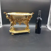 FIORIERA IN BRONZO DORATO DI EPOCA CARLO X