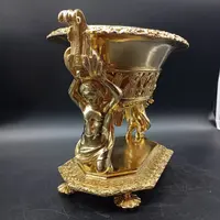 FIORIERA IN BRONZO DORATO DI EPOCA CARLO X