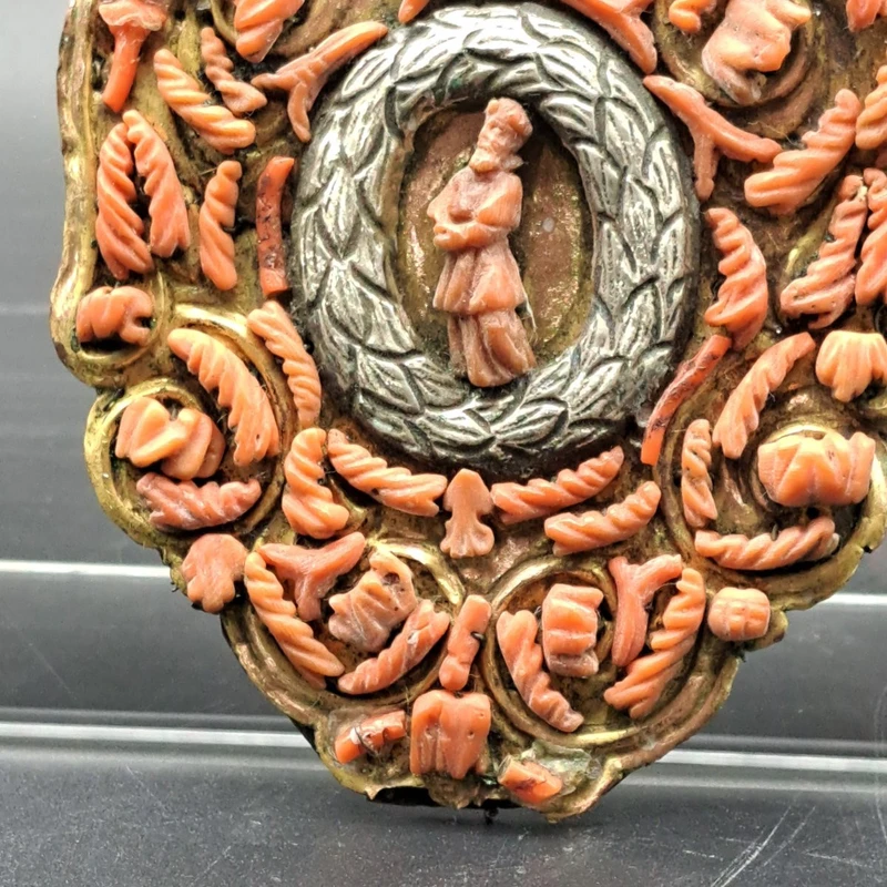 COPPIA DI PLACCHE DEVOZIONALI TRAPANI DELLA FINE DEL XVII SECOLO INIZI DEL XVIII SECOLO