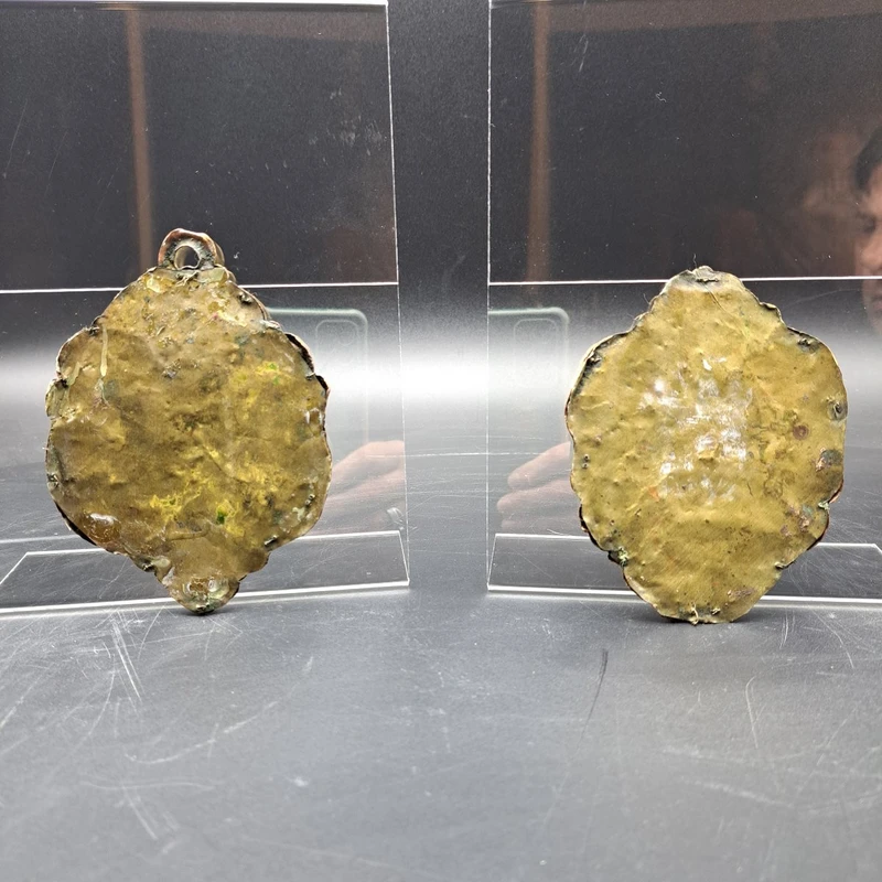 COPPIA DI PLACCHE DEVOZIONALI TRAPANI DELLA FINE DEL XVII SECOLO INIZI DEL XVIII SECOLO