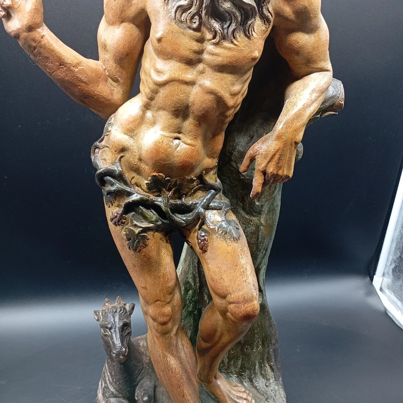 LARGE SCULPTURE I POLYCHROME TERRACOTTA FROM THE LATE XVII EARLY XVIII CENTURY