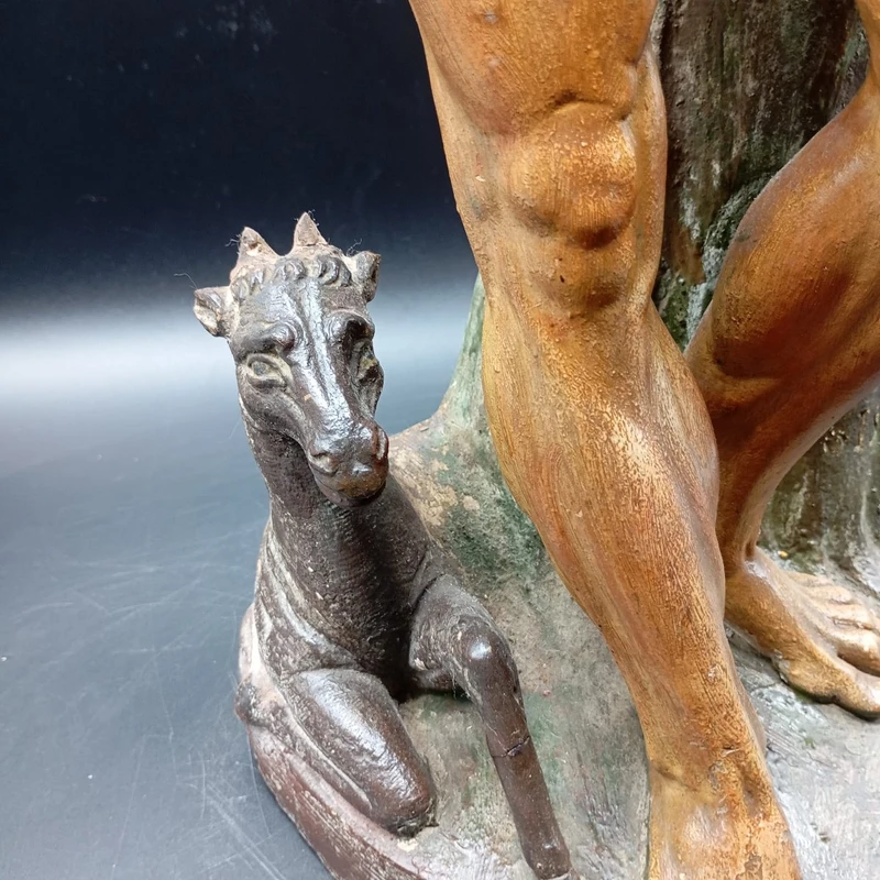 LARGE SCULPTURE I POLYCHROME TERRACOTTA FROM THE LATE XVII EARLY XVIII CENTURY