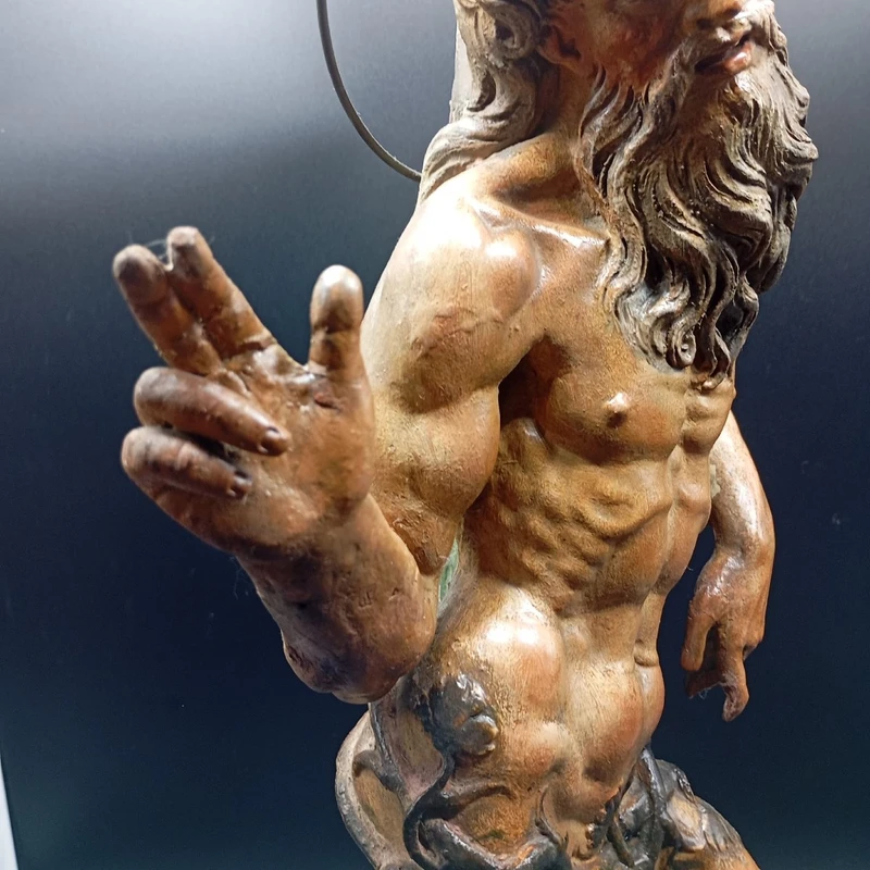 LARGE SCULPTURE I POLYCHROME TERRACOTTA FROM THE LATE XVII EARLY XVIII CENTURY