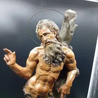 LARGE SCULPTURE I POLYCHROME TERRACOTTA FROM THE LATE XVII EARLY XVIII CENTURY