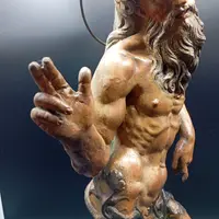 LARGE SCULPTURE I POLYCHROME TERRACOTTA FROM THE LATE XVII EARLY XVIII CENTURY