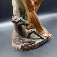 LARGE SCULPTURE I POLYCHROME TERRACOTTA FROM THE LATE XVII EARLY XVIII CENTURY