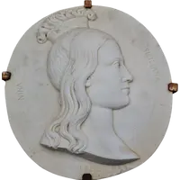 BASSORILIEVO IN MARMO DI ROSOLINO BARBERA DEL XIX SECOLO " 1838-1866 "