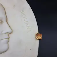 BASSORILIEVO IN MARMO DI ROSOLINO BARBERA DEL XIX SECOLO " 1838-1866 "