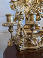 Wooden devotional altar carved and gilded with pure gold