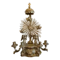 Wooden devotional altar carved and gilded with pure gold