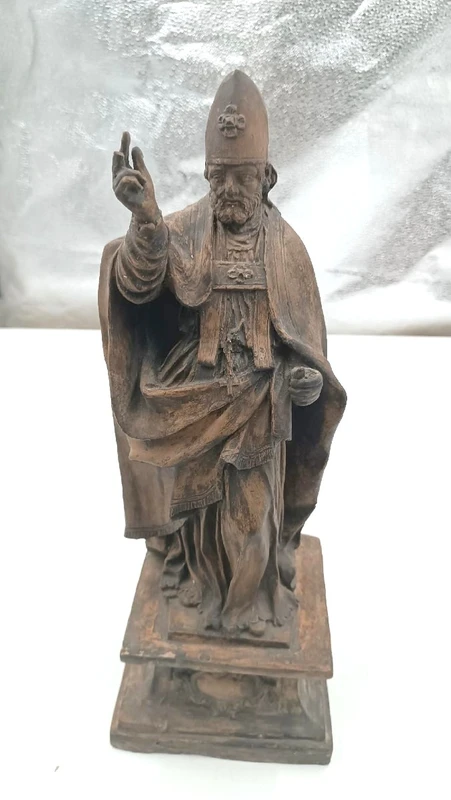 terracotta sculpture 18th century-Saint Petronius Emilian school (ITALY) h.42 cm