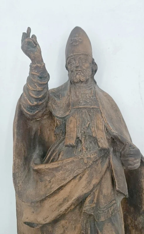 terracotta sculpture 18th century-Saint Petronius Emilian school (ITALY) h.42 cm