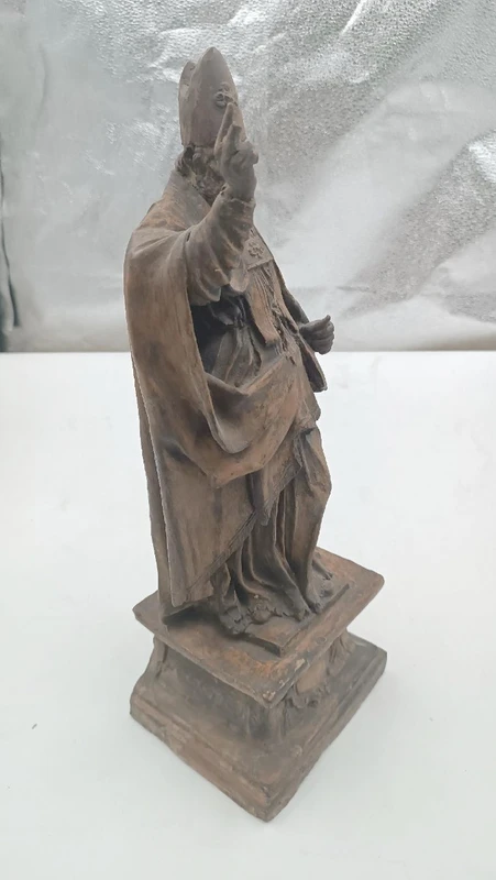 terracotta sculpture 18th century-Saint Petronius Emilian school (ITALY) h.42 cm